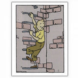 GREETING CARDS: Tintin Climbing Down